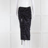 Jacquemus Black Velvet Le Jupe Pareo Croissant Skirt