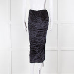 Jacquemus Black Velvet Le Jupe Pareo Croissant Skirt