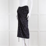 Jacquemus Black Velvet Le Jupe Pareo Croissant Skirt