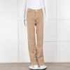 Red Valentino Camel Jeans with Ruched Pocket Detail