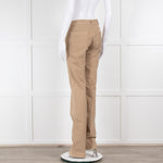 Red Valentino Camel Jeans with Ruched Pocket Detail