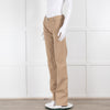 Red Valentino Camel Jeans with Ruched Pocket Detail