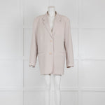 Frankie Shop Cream Oversized Blazer