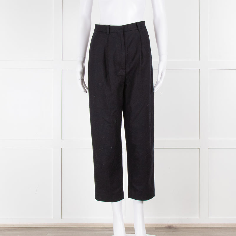 Acne Studios Milli Navy Wool Trousers