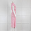 Rixo Pink Patterned Aspen Dress