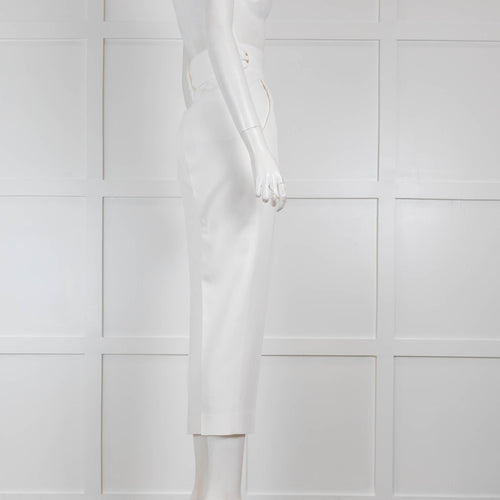 Iro White Tailored Trousers with Waist Tie