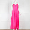 Essentiel Antwerp Pink Satin Sleeveless Maxi Dress