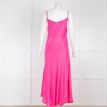 Essentiel Antwerp Pink Satin Sleeveless Maxi Dress