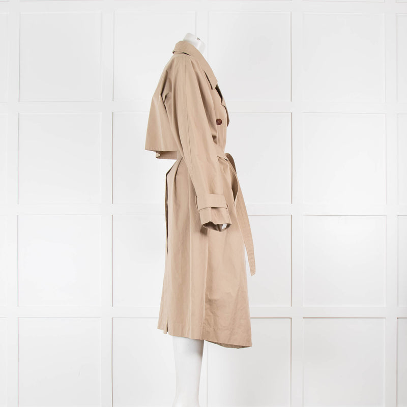 RAEY Beige Batwing Trench Coat