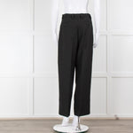 Dries Van Noten Black Tailored Wide Leg Trousers