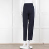 Tory Burch Navy Wool Trousers with Side Zip