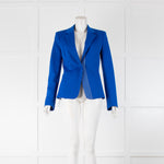 Pinko Royal Blue Blazer With White Stitching