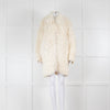 Fendi Alpaca Mix Cream Loop Knit Jacket