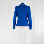 Pinko Royal Blue Blazer With White Stitching