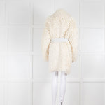 Fendi Alpaca Mix Cream Loop Knit Jacket