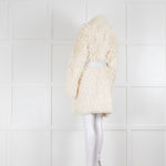 Fendi Alpaca Mix Cream Loop Knit Jacket