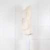 Fendi Alpaca Mix Cream Loop Knit Jacket