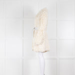 Fendi Alpaca Mix Cream Loop Knit Jacket