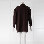 Sarah Pacini Aubergine Blazer With Side Zip Detail