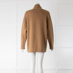 Max Mara Brown Turtle Neck Wool Jumper