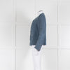 IRO Dusty Blue Woven Button Up Jacket