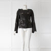 Isabel Marant Etoile Black Collarless Leather Jacket