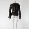 Isabel Marant Etoile Black Collarless Leather Jacket