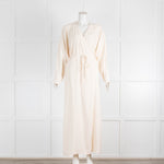 Raey Beige Split Side Dolman Sleeve Maxi Dress