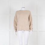 Lauren Manoogian Beige Alpaca Wool Mix Front Pocket Jumper