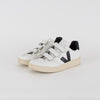 Veja White Black Leather Trainers