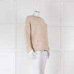 Lauren Manoogian Beige Alpaca Wool Mix Front Pocket Jumper