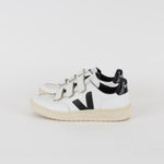 Veja White Black Leather Trainers