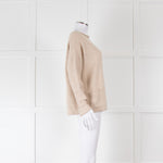 Lauren Manoogian Beige Alpaca Wool Mix Front Pocket Jumper