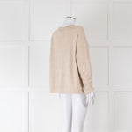 Lauren Manoogian Beige Alpaca Wool Mix Front Pocket Jumper