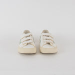 Veja White Green Leather Trainers