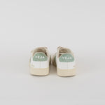 Veja White Green Leather Trainers