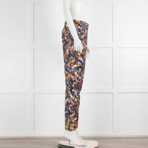 Erdem Floral Print Slim Leg Trousers