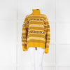 Joseph Yellow Fairisle Polo Neck