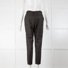 Fabiana Filippi Grey Check Wool Trousers