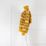 Joseph Yellow Fairisle Polo Neck