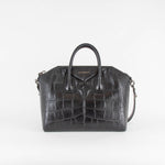 Givenchy Black Croc Medium Antigona Bag