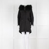 South West Ten Black Fur Removable Lined Hooded Parka