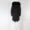 South West Ten Black Fur Removable Lined Hooded Parka