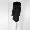 South West Ten Black Fur Removable Lined Hooded Parka