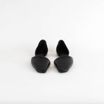 Toteme Black The Asymmetric Leather Ballet Flat