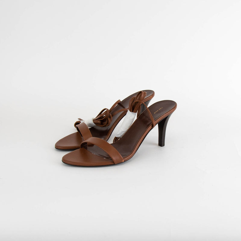 THE ROW Maud 80mm Nappa Ankle Strap High Heel Sandal