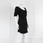 Dolce & Gabbana Black Ruched Shift Dress