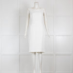 Laurel White Textured Shift Dress