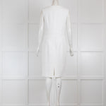 Laurel White Textured Shift Dress