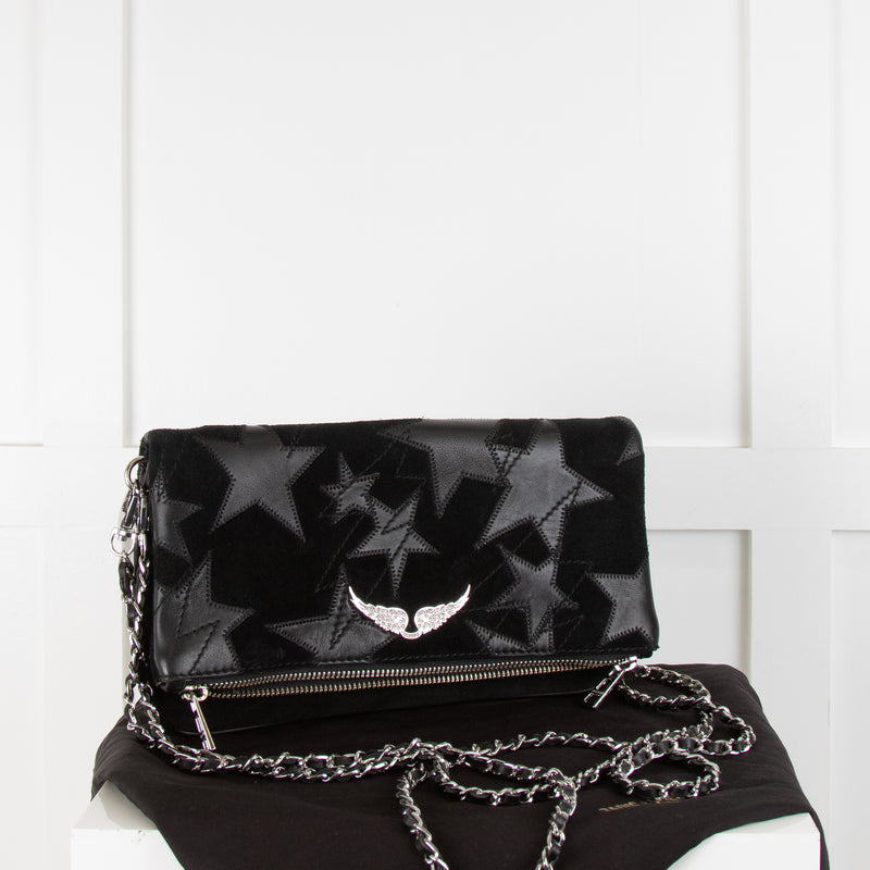 Rock suede 2025 stars clutch